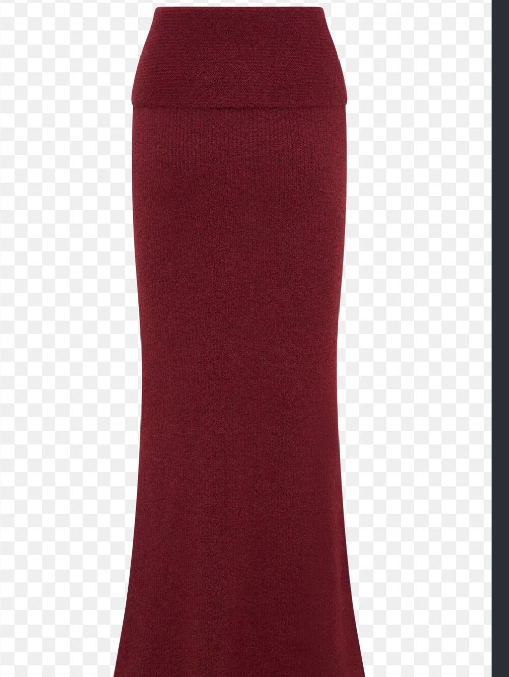 Meshki Charlotte Knit Maxi Skirt With Overlay Merlot M